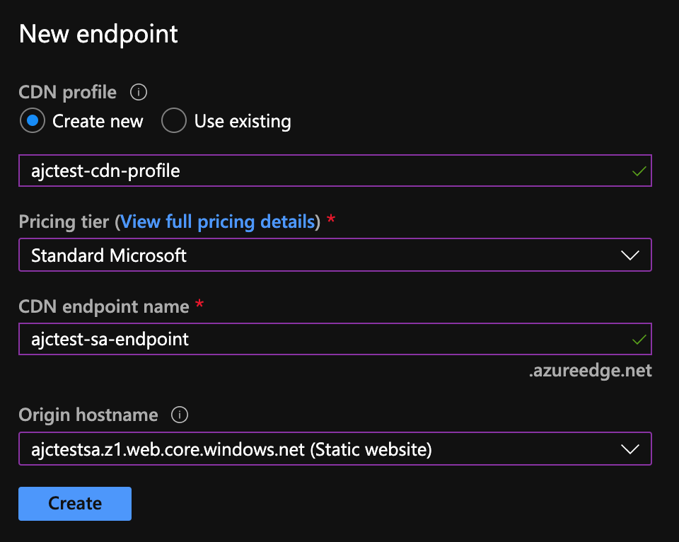 New Endpoint